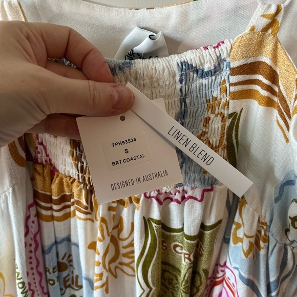 NWT Paper Heart Anthropologie Linen Blend Dress Sizes S & XS - Picture 6 of 13